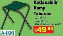 KATLANABİLİR KAMP TABURESİ